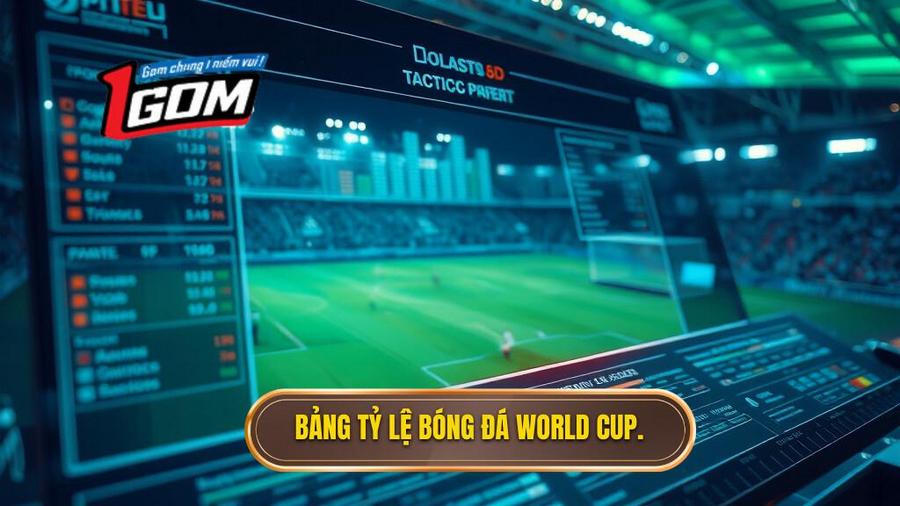 Bảng tham khảo tỷ lệ bóng đá World Cup điển hình